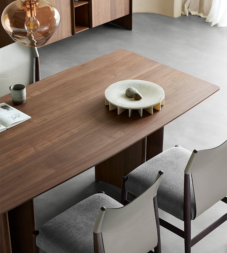 Mazonvintage-Artful Handmade Solid Black Walnut Wood Table