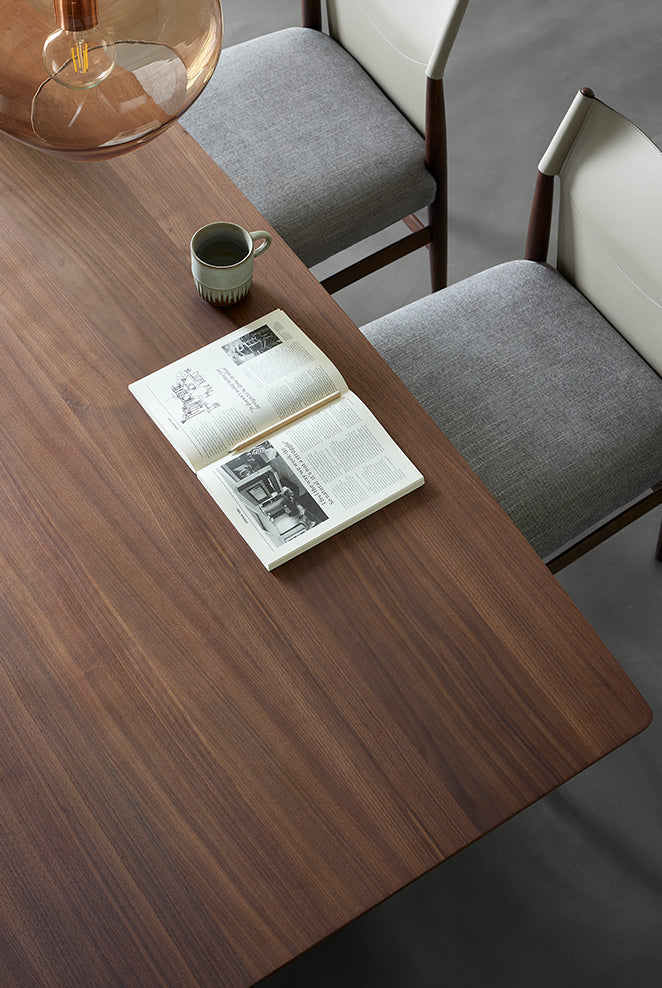 Mazonvintage-Artful Handmade Solid Black Walnut Wood Table