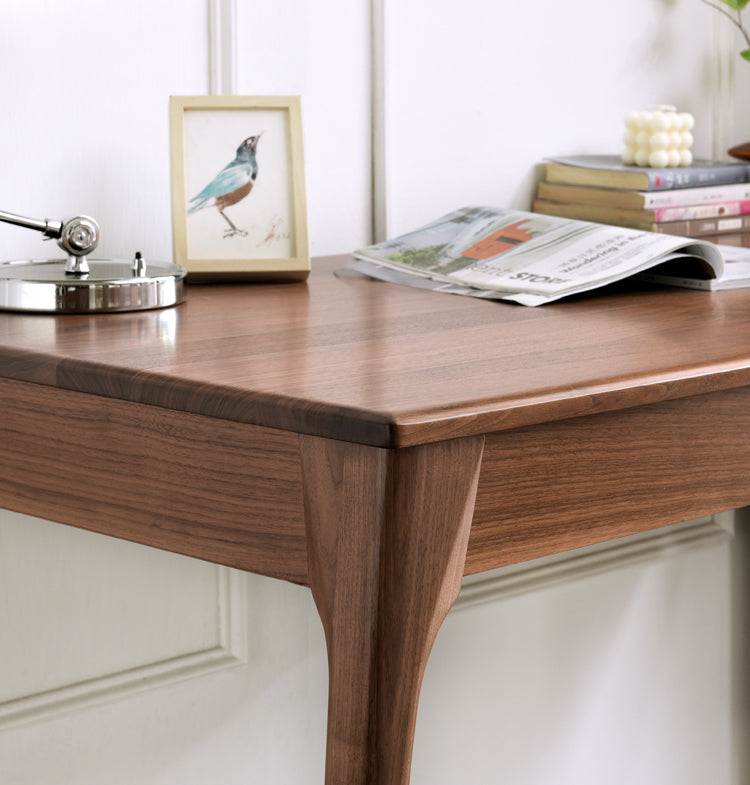 Mazonvintage-Midnight Majesty Black Walnut Wood Desk
