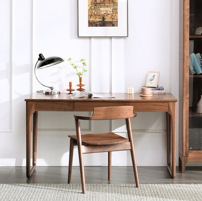 Mazonvintage-Midnight Majesty Black Walnut Wood Desk