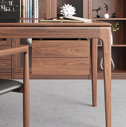 Mazonvintage-Class Act Desk for Distinguished Black Walnut Wood