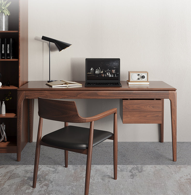 Mazonvintage-Class Act Desk for Distinguished Black Walnut Wood
