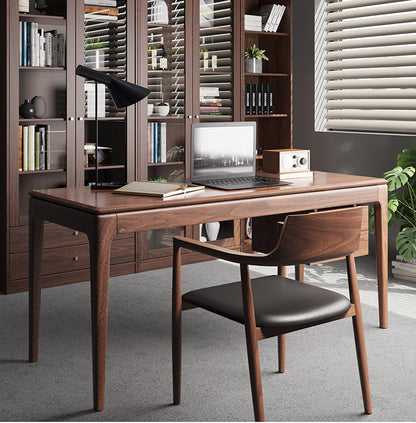 Mazonvintage-Class Act Desk for Distinguished Black Walnut Wood