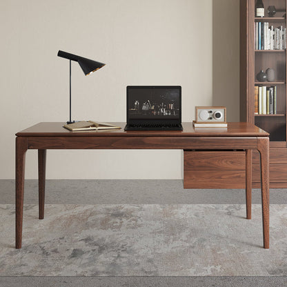 Mazonvintage-Class Act Desk for Distinguished Black Walnut Wood