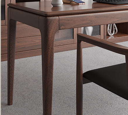 Mazonvintage-Class Act Desk for Distinguished Black Walnut Wood