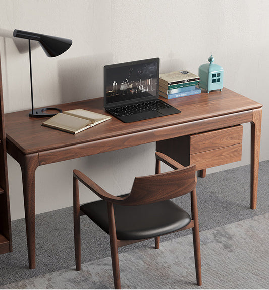 Mazonvintage-Class Act Desk for Distinguished Black Walnut Wood