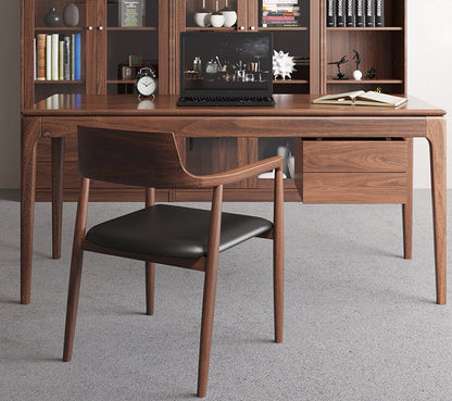 Mazonvintage-Class Act Desk for Distinguished Black Walnut Wood