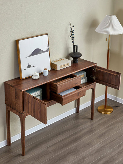 Mazonvintage-Blinds Design Black Walnut Wood Console Table