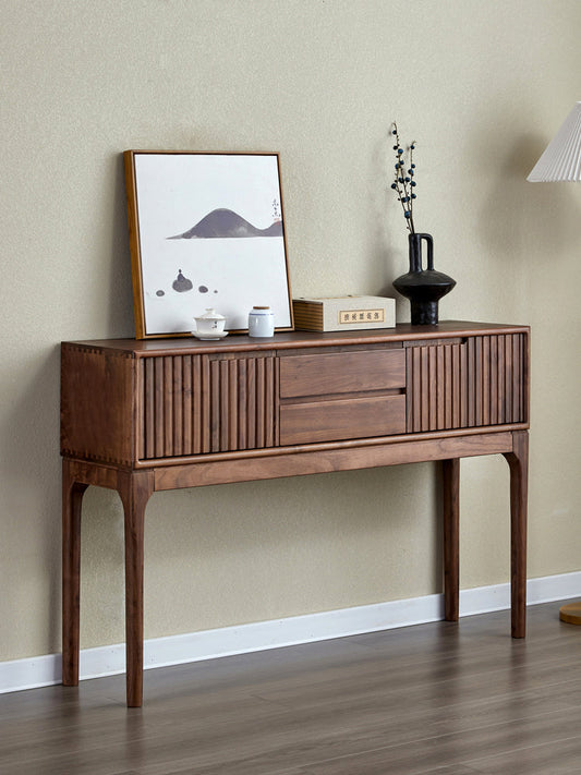 Mazonvintage-Blinds Design Black Walnut Wood Console Table
