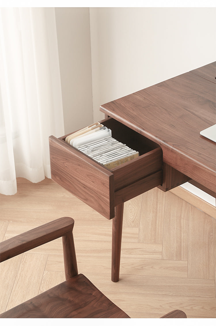 Mazonvintage-Artist's Studio Walnut Wood Writing Desk