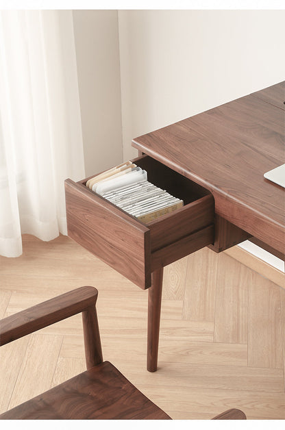 Mazonvintage-Artist's Studio Walnut Wood Writing Desk