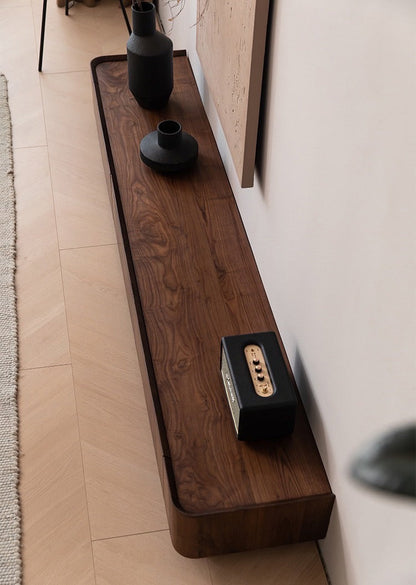 Mazonvintage-Tribe Link Up Drawers Black Walnut Wood Media Center