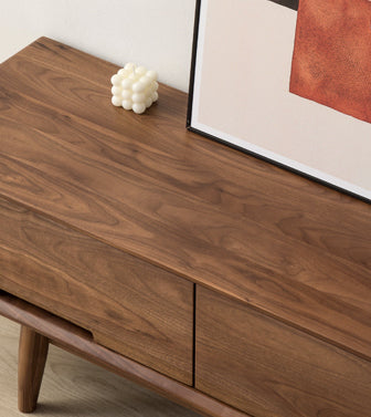 Mazonvintage-Urban Chic Black Walnut Wood Media Unit