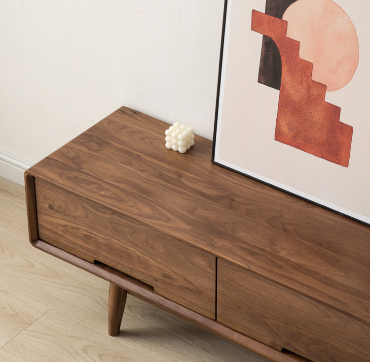 Mazonvintage-Urban Chic Black Walnut Wood Media Unit