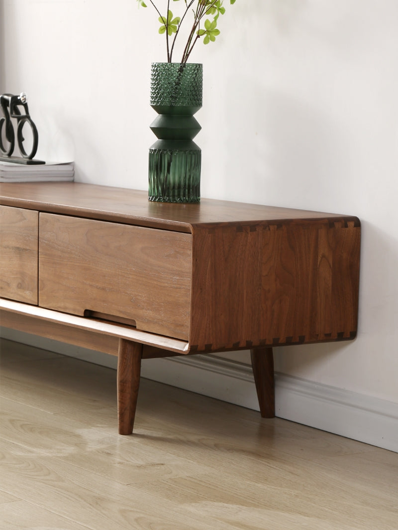 Mazonvintage-Urban Chic Black Walnut Wood Media Unit