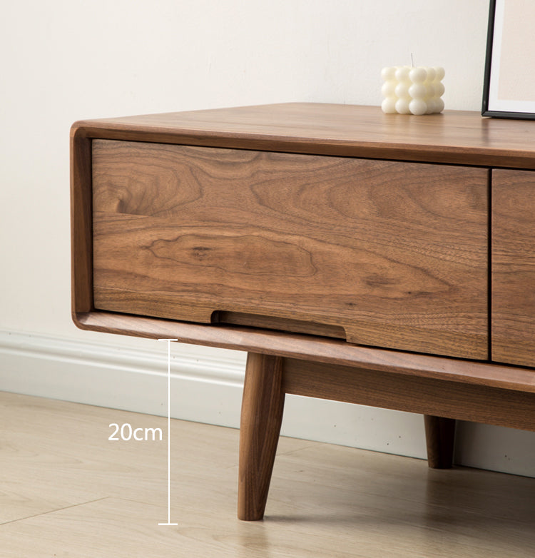 Mazonvintage-Urban Chic Black Walnut Wood Media Unit