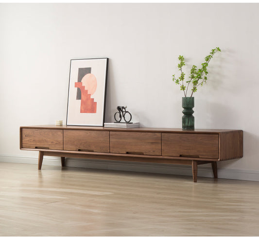 Mazonvintage-Urban Chic Black Walnut Wood Media Unit