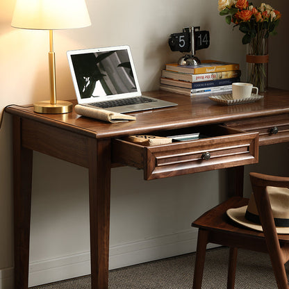 Mazonvintage-Mid Century Classic American Solid Walnut Wood Desk