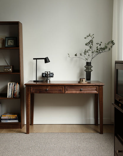 Mazonvintage-Mid Century Classic American Solid Walnut Wood Desk