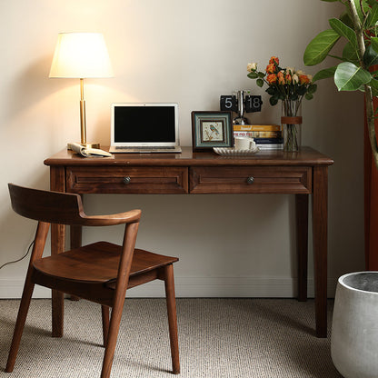 Mazonvintage-Mid Century Classic American Solid Walnut Wood Desk