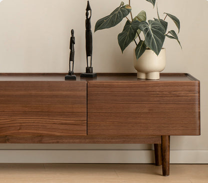 Mazonvintage-Full Consistent Solid Walnut Wood Board TV Stand