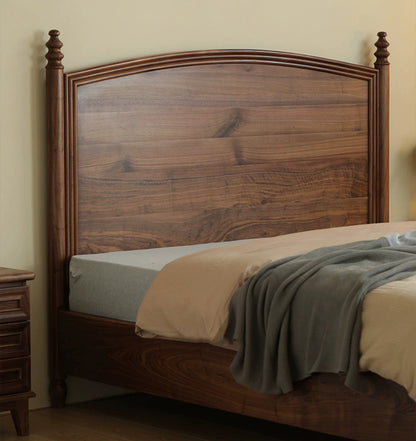 Mazonvintage-Noble America Antique Solid Walnut Wood Bed