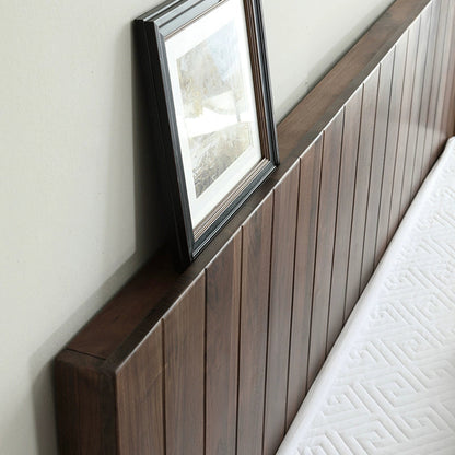 Mazonvintage-Sierra Big Hydraulic Bed Made of Black Walnut Wood
