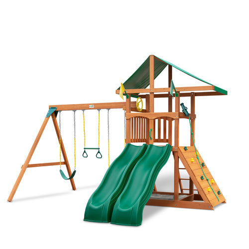MazonvintagePlaysets Outing With Dual Slides Swing Set