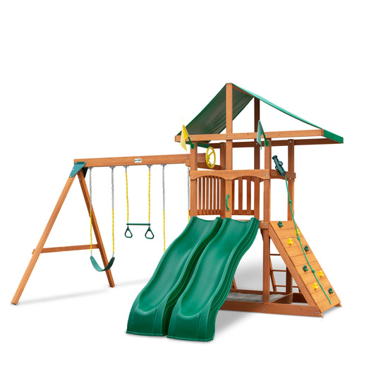 MazonvintagePlaysets Outing With Dual Slides Swing Set