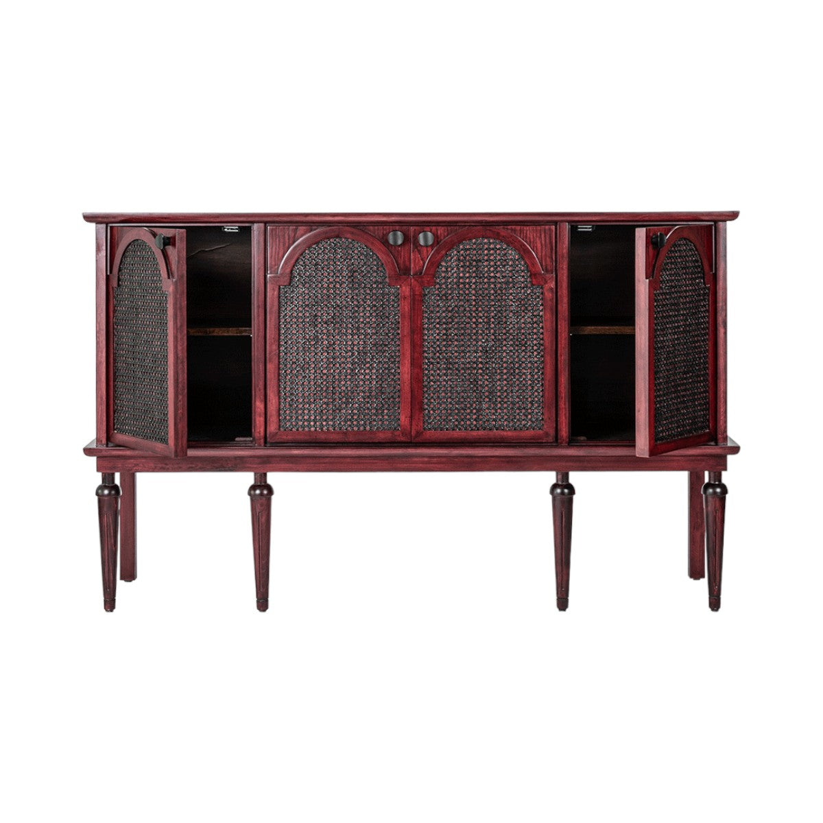 Malvina White Oak Wood Cabinet & Sideboard