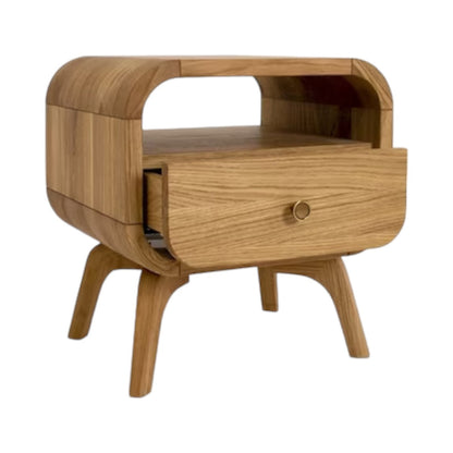 Manrico Oak Wood Bedside