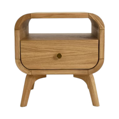Manrico Oak Wood Bedside