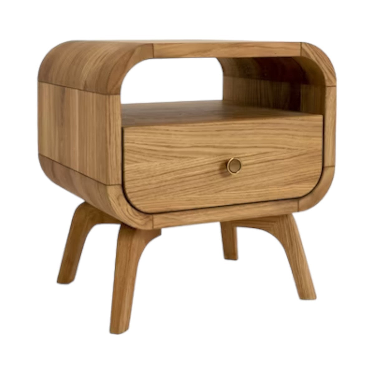 Manrico Oak Wood Bedside