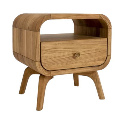 Manrico Oak Wood Bedside