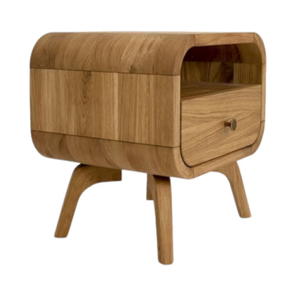Manrico Oak Wood Bedside