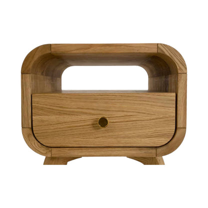 Manrico Oak Wood Bedside