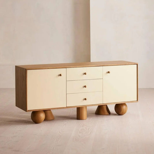 Marcel Oak Wood Cabinet & Sideboard