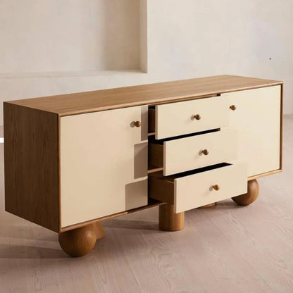 Marcel Oak Wood Cabinet & Sideboard