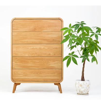 Marcela Oak Wood Chest of Drawers
