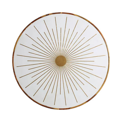 Maren Brass Starburst Round Coffee Table