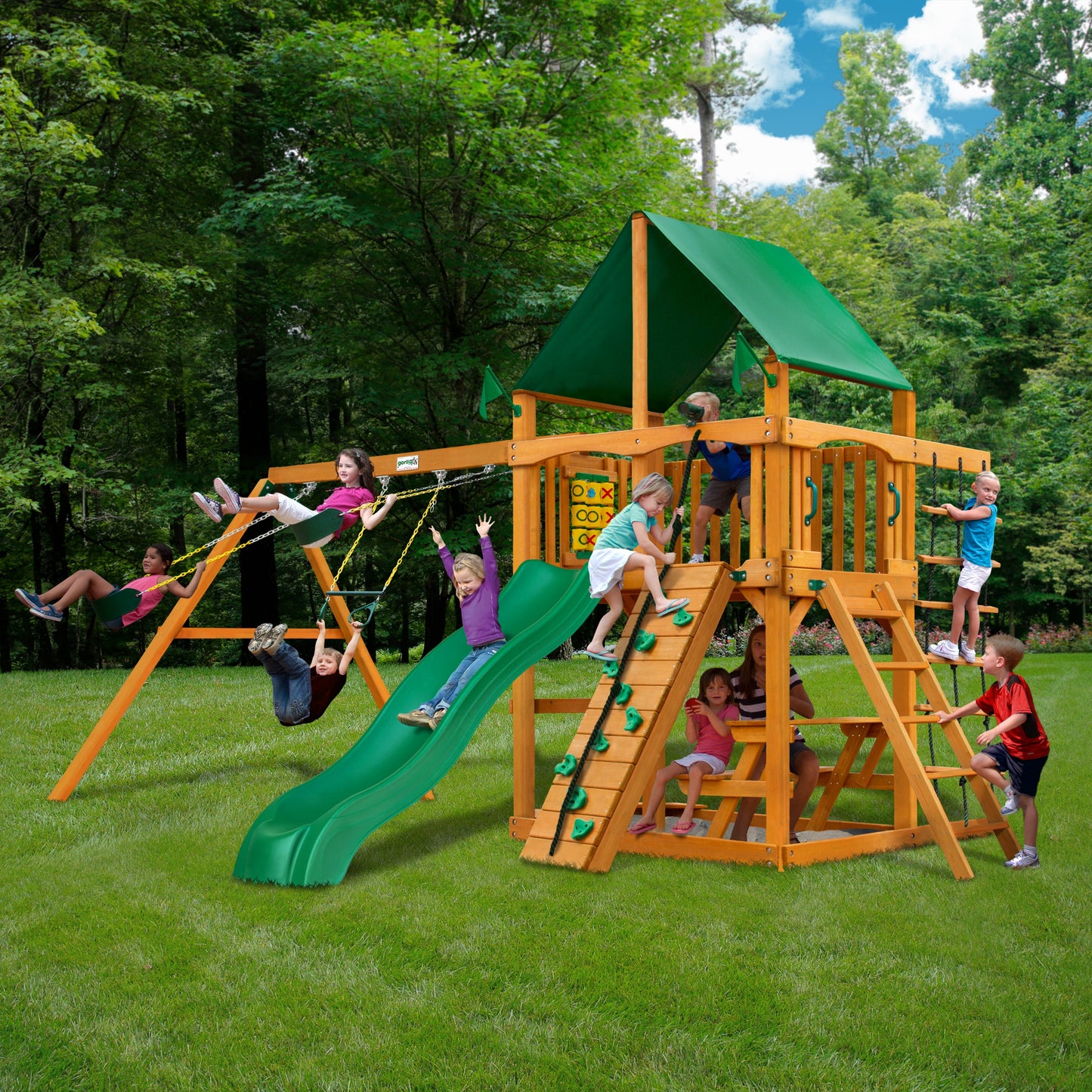 MazonvintagePlaysets Chateau Swing Set