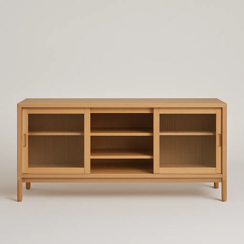 Sliding Door Kitchen Cabinet Modern Lowboard Storage