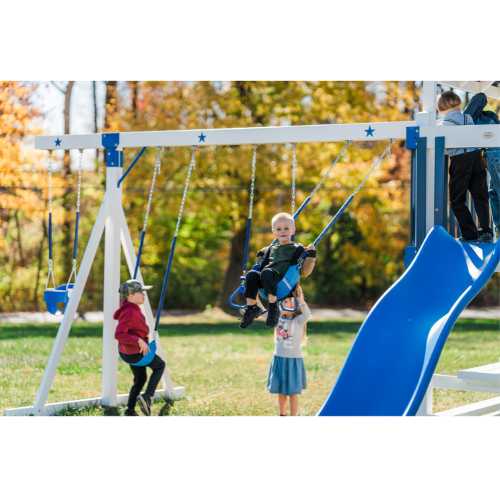 Solar Vinyl Swing Set