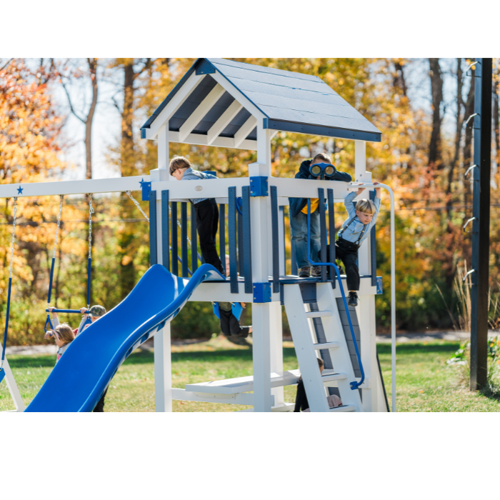 Solar Vinyl Swing Set