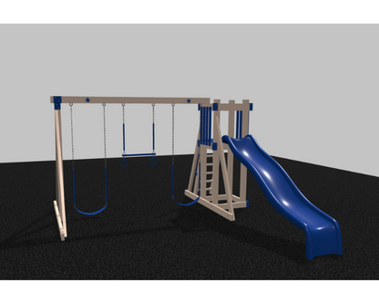 Star 2 Vinyl Swing Set