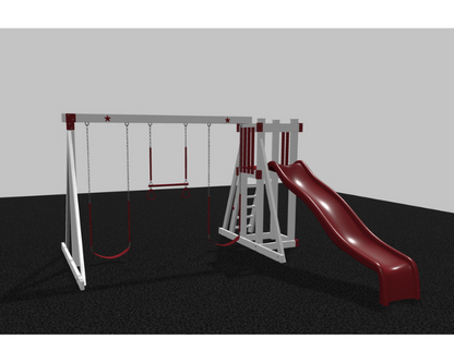 Star 2 Vinyl Swing Set
