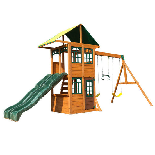 Mazonvintage Treasure Cove Wooden Swing Set