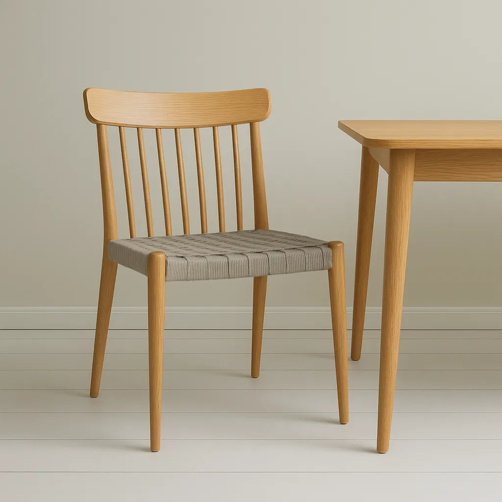 Woven Strap Dining Chair Simplicity Elevating Contemporary Dining Areas