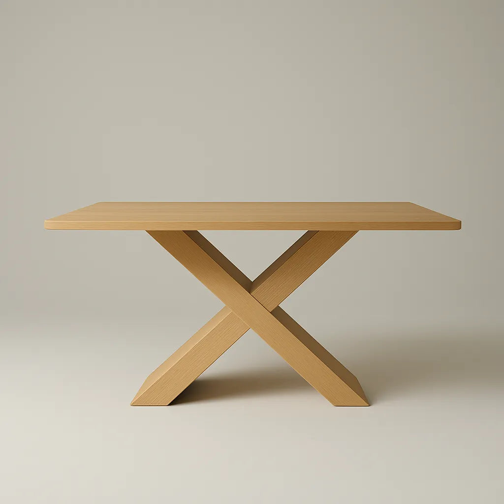 X Base Dining Table Harmony Creating Effortless Modern Dining Style
