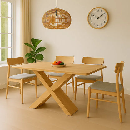 X Base Dining Table Harmony Creating Effortless Modern Dining Style